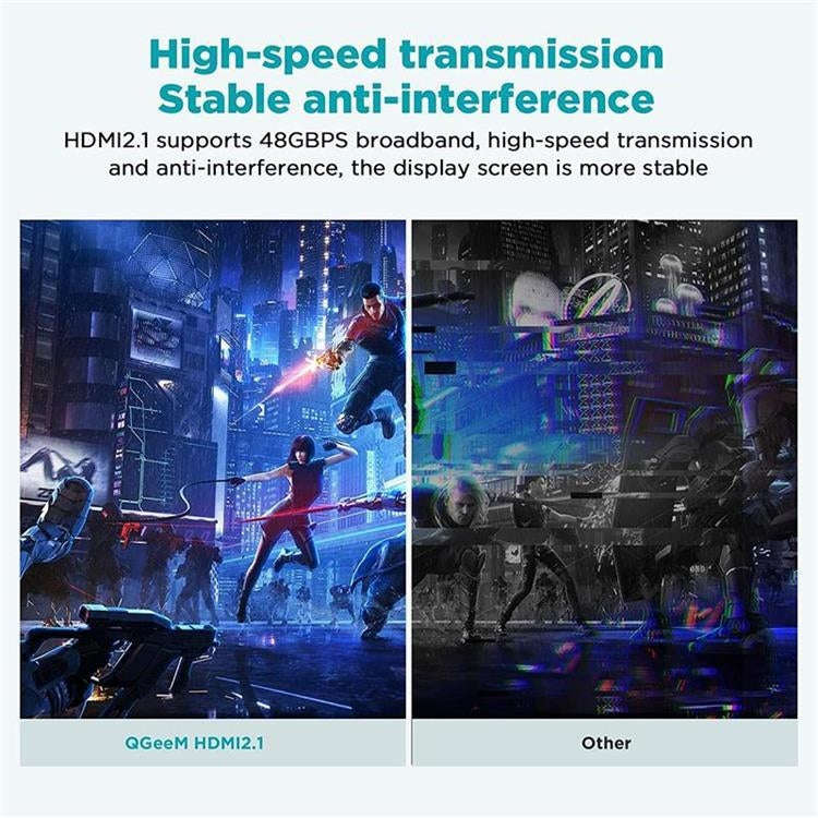 QGeeM QG-AV17 HDMI To HDMI Connection Cable Support 8K&60Hz 3m Length