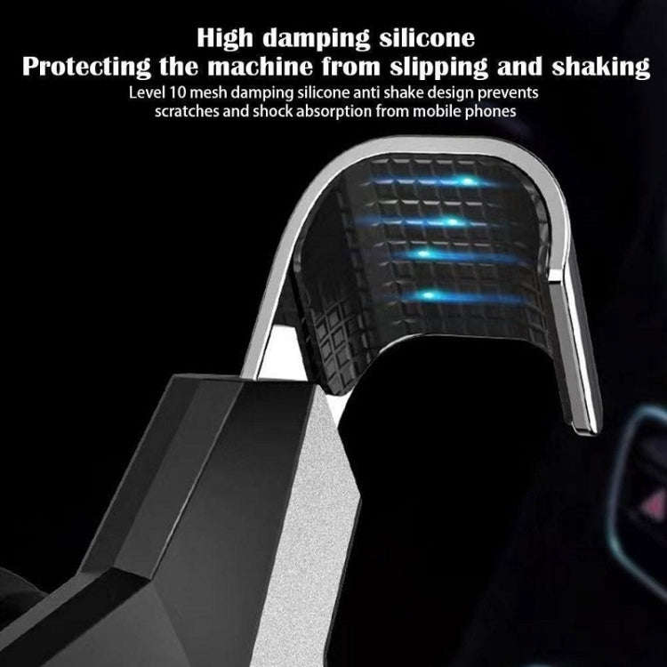 Gravity Navigation Car Air Outlet Triangular Mobile Phone Holder(Gray)