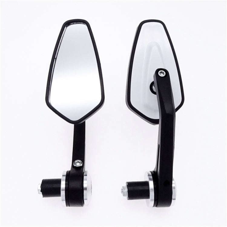 Motorcycle Handle All Aluminum Cherry Rearview Mirror(Silver)
