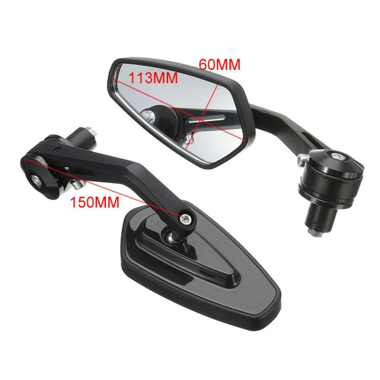 Motorcycle Handle All Aluminum Cherry Rearview Mirror(Red)
