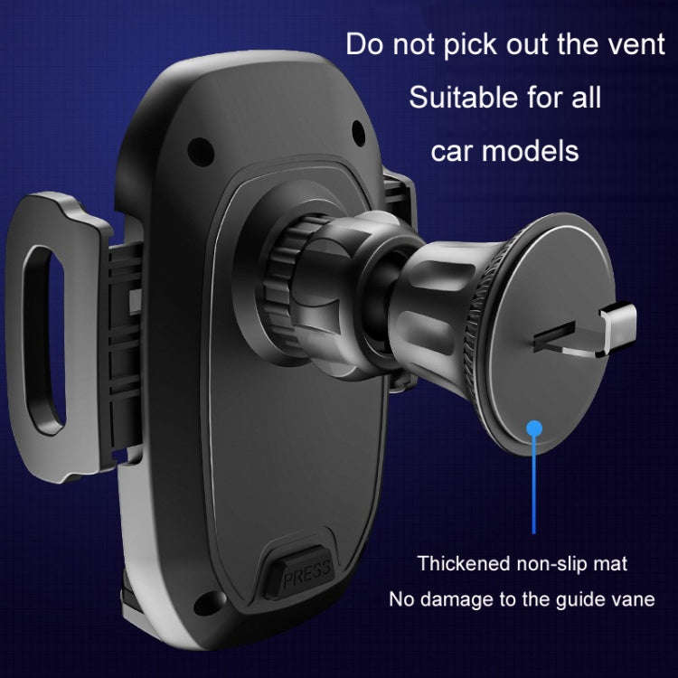 Hook Type Car Mobile Phone Navigation Support Frame(Black)