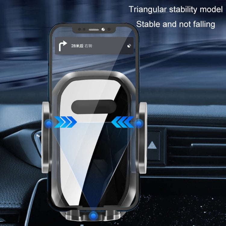 Hook Type Car Mobile Phone Navigation Support Frame(Black)