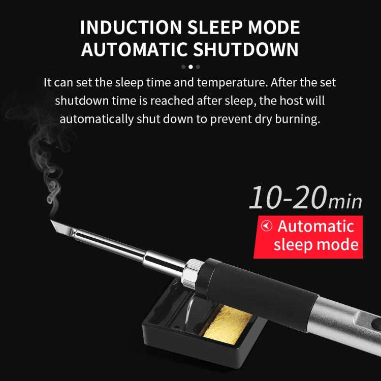 T12-K PTS100 Intelligent Portable Digital Display Small Constant Temperature Repair Soldering Iro...