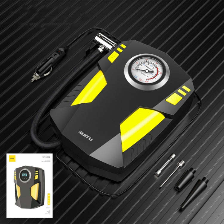 SUITU  ST-5002 DC 12V Car Air Compressor Tire Inflator 150 PSI Auto Air Pump Pointer Model