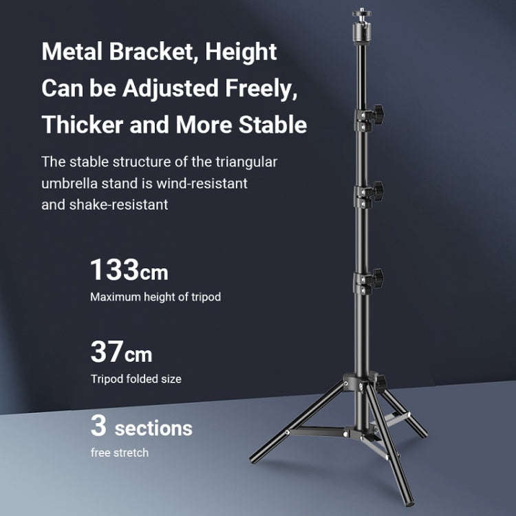 APEXEL APL-FL19 Live Portrait Soft Light Photography Dual Bracket Four-color Fill Light