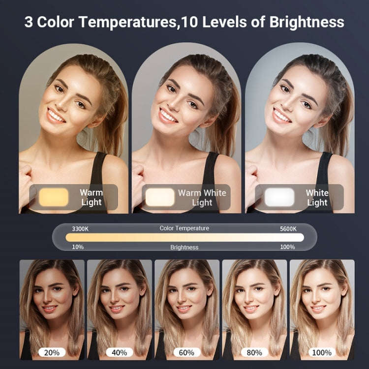 APEXEL APL-FL19 Live Portrait Soft Light Photography Dual Bracket Four-color Fill Light