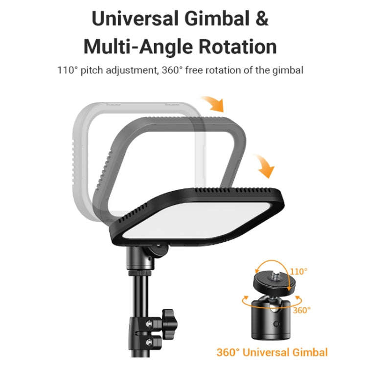 APEXEL APL-FL19 Live Portrait Soft Light Photography Dual Bracket Four-color Fill Light