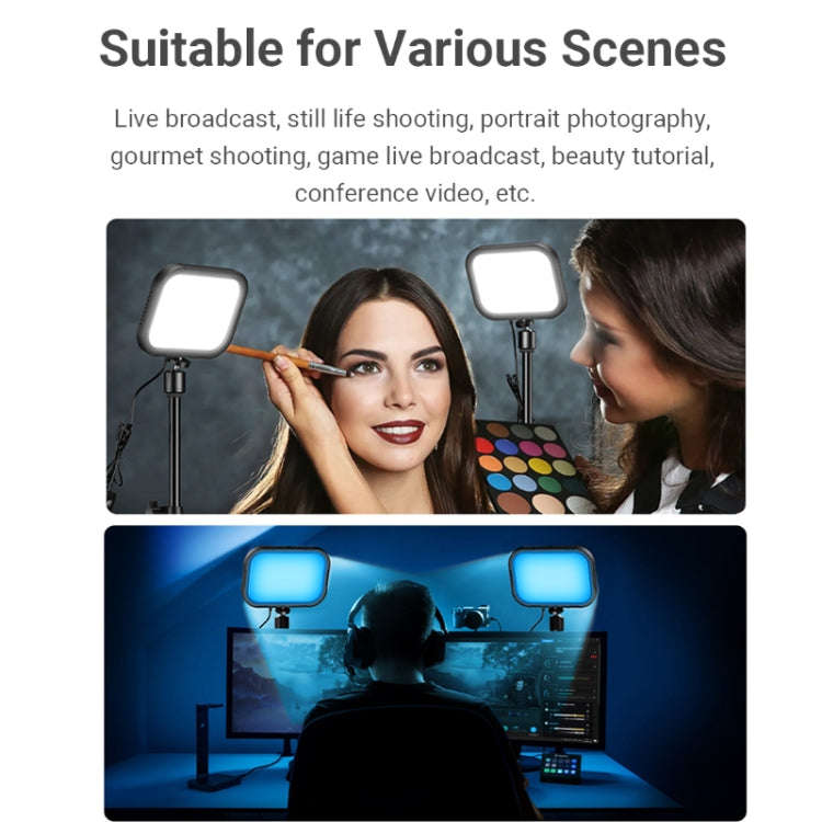 APEXEL APL-FL19 Live Portrait Soft Light Photography Dual Bracket Four-color Fill Light