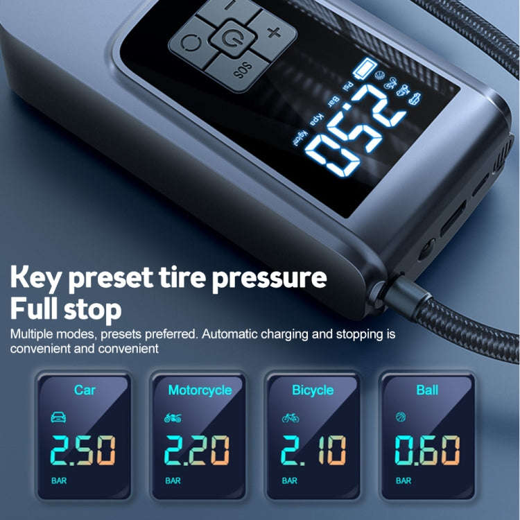 SUITU   ST-9624C Wireless+DC+USB 150psi  Air Pump Intelligent Digital Display Car Bicycle Ball El...