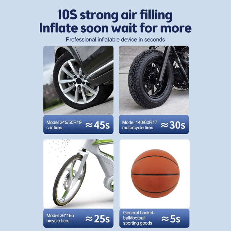 SUITU   ST-9624C Wireless+DC+USB 150psi  Air Pump Intelligent Digital Display Car Bicycle Ball El...