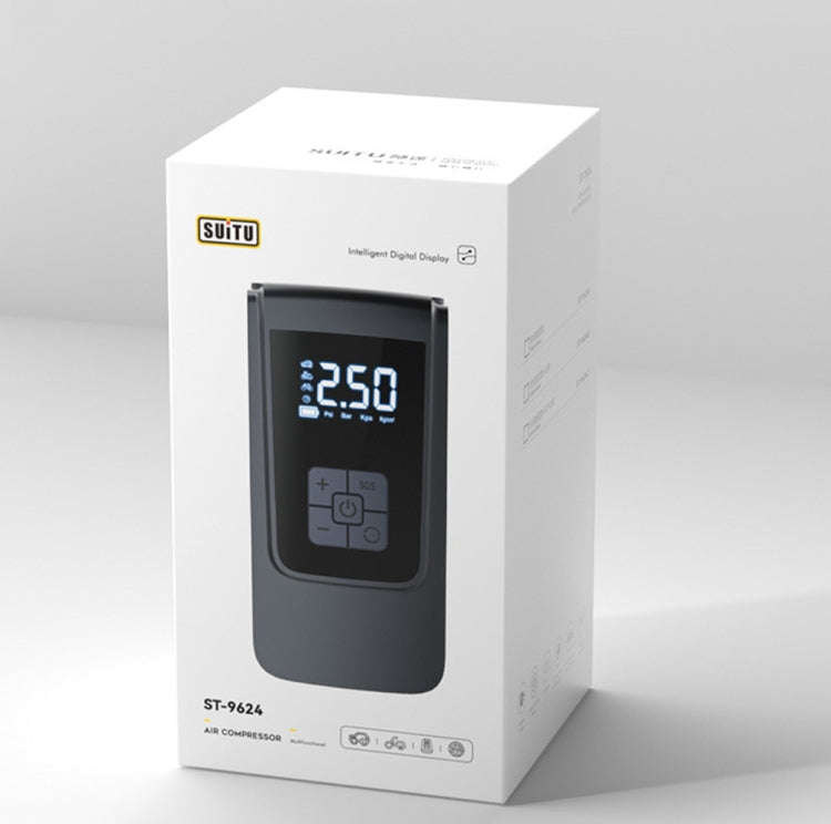 SUITU   ST-9624C Wireless+DC+USB 150psi  Air Pump Intelligent Digital Display Car Bicycle Ball El...