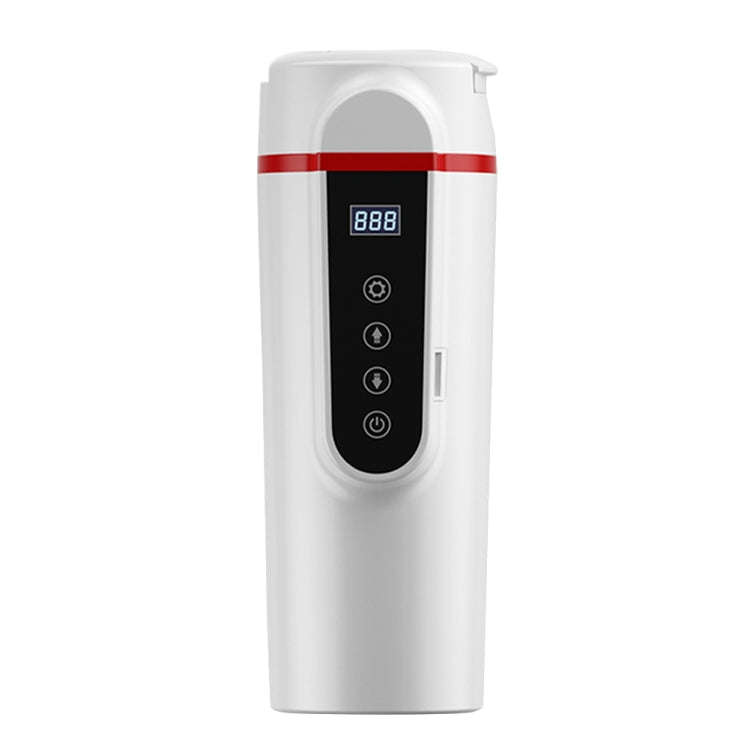 SUITU  HQ-3900 24V/12V Car/Truck Heated Coffee Mug Smart Mug,Spec: Small Screen White
