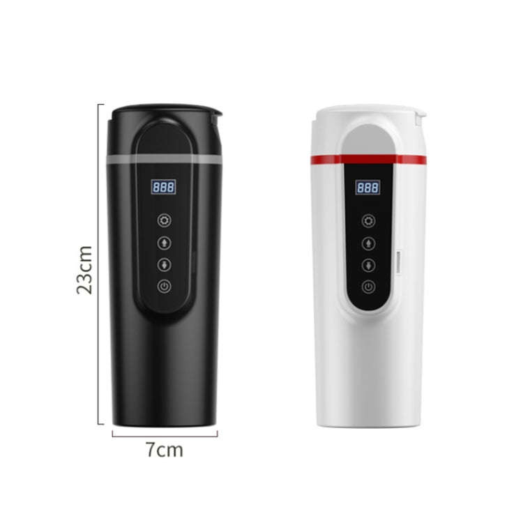 SUITU  HQ-3900 24V/12V Car/Truck Heated Coffee Mug Smart Mug,Spec: Small Screen White