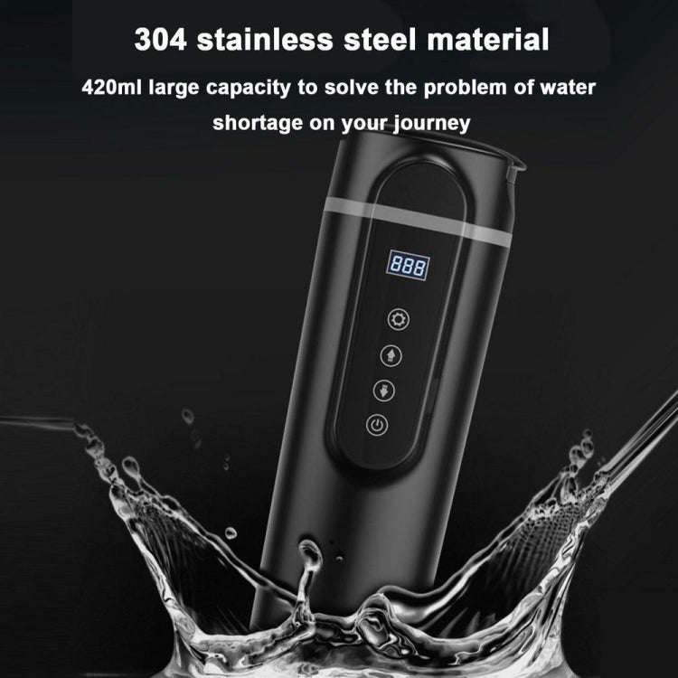 SUITU  HQ-3900 24V/12V Car/Truck Heated Coffee Mug Smart Mug,Spec: Small Screen White