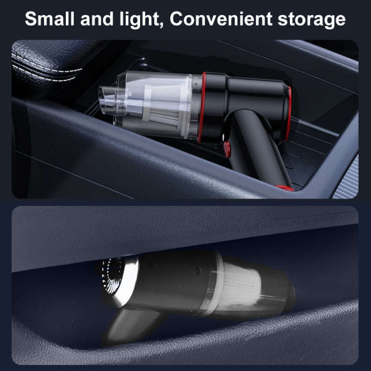 SUITU  ST-6638 Car Wireless Vacuum Cleaner Suction and Blower Integrated With Light ,Spec: Top Ve...