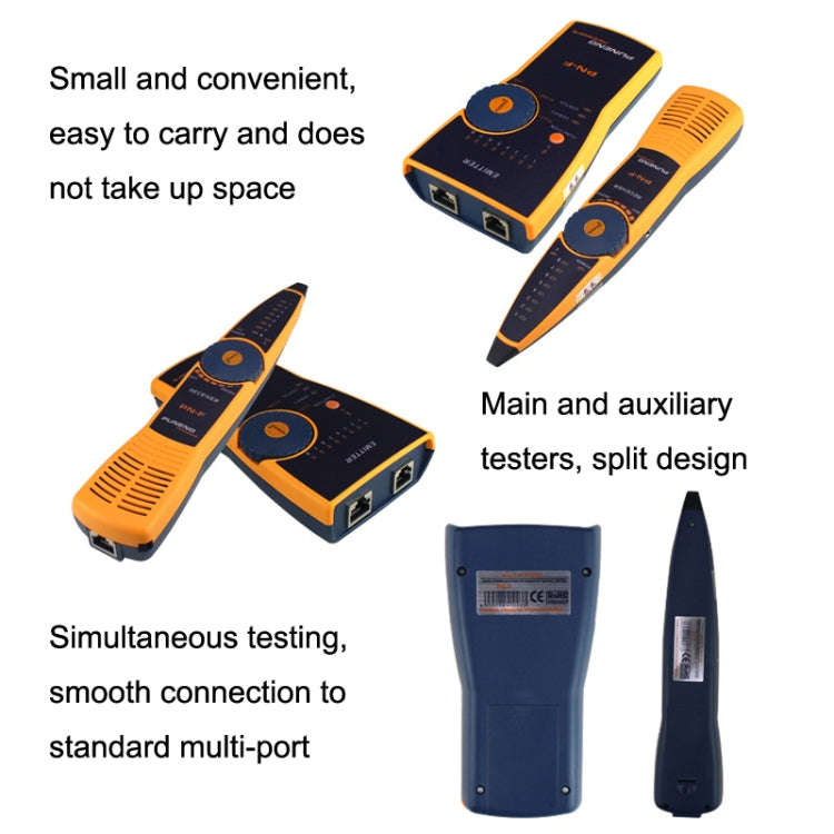 PN-F RJ11 / RJ45 Network Wiring Finder Network Cable Checker POE Tester Anti-interference