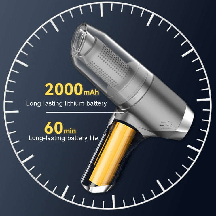 SUITU ST-6671 Wireless Car Vacuum Cleaner Small Handheld Blowing and Suction Dual Use, Style: Bru...