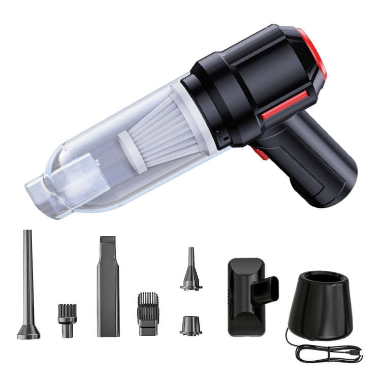 SUITU  ST-6629 3 In 1 5500pa Car Wireless Vacuum Cleaner Blowing Suction And Pumping 3 Modes Blac...