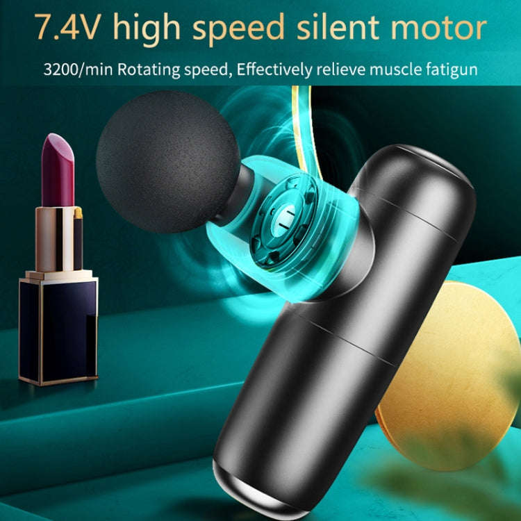M02 Portable Fitness Multi-Gear Household Mini Fascial Massager(Black)