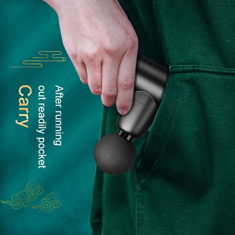 M02 Portable Fitness Multi-Gear Household Mini Fascial Massager(Black)
