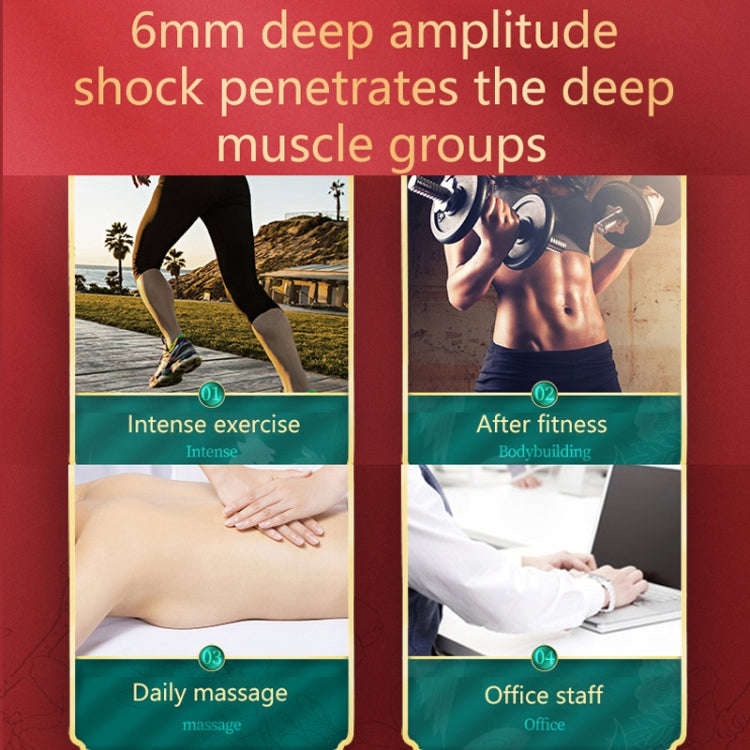 M02 Portable Fitness Multi-Gear Household Mini Fascial Massager(Black)