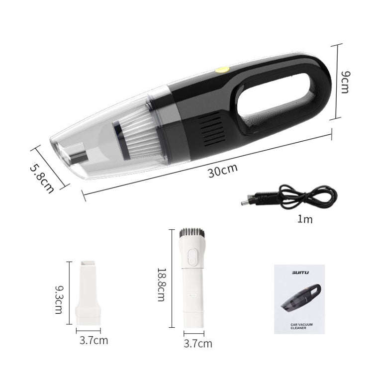 SUITU ST-6612A  5000pa 120W Wired Car Vacuum Cleaner Handheld High Power Dust Suction Machine(White)
