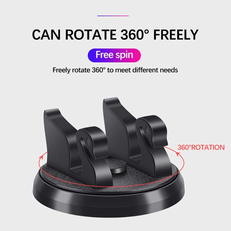 R-2017 Car Mobile Phone Holder 360 Degree Rotatable Swan Stand With Number Plate