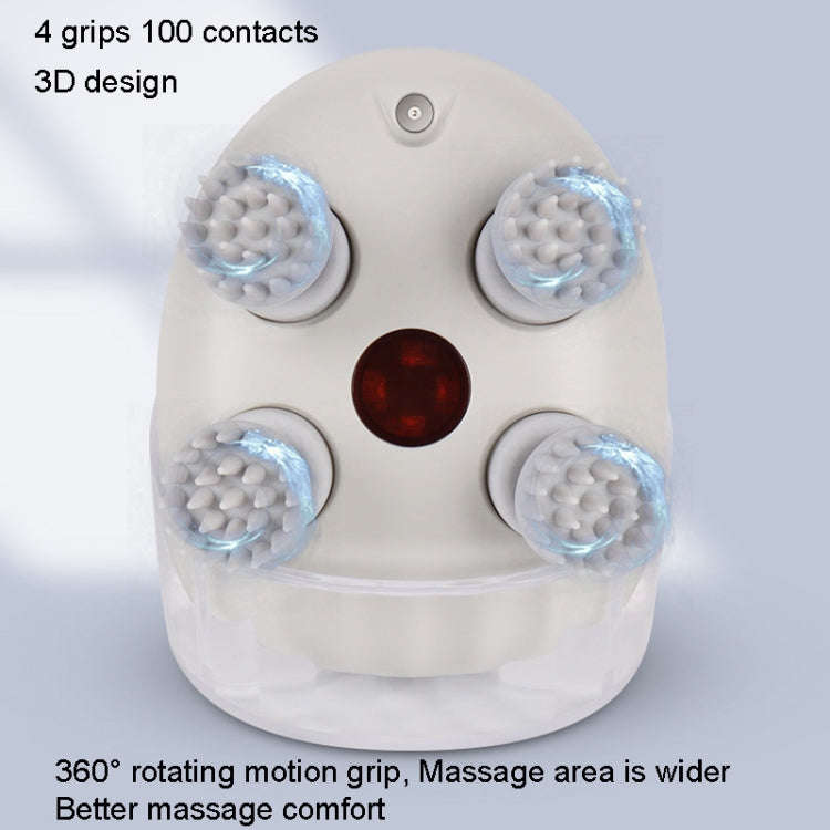 K111 Hot Compress Red Light Head Massager Electric Kneading Vibration Waterproof Head Instrument,...