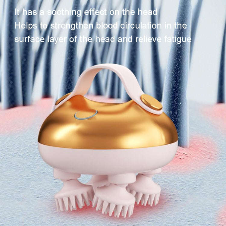 MAH02 Smart Head Massage Wireless Kneading Massager(Gold)