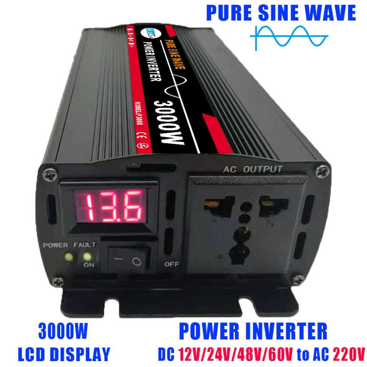 3000W (Actual 500W) 24V to 220V High Power Car Sine Wave Inverter Power Converter