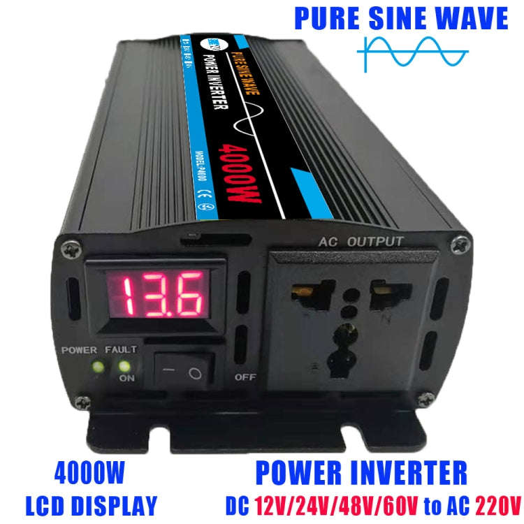 4000W (Actual 800W) 24V to 220V High Power Car Sine Wave Inverter Power Converter