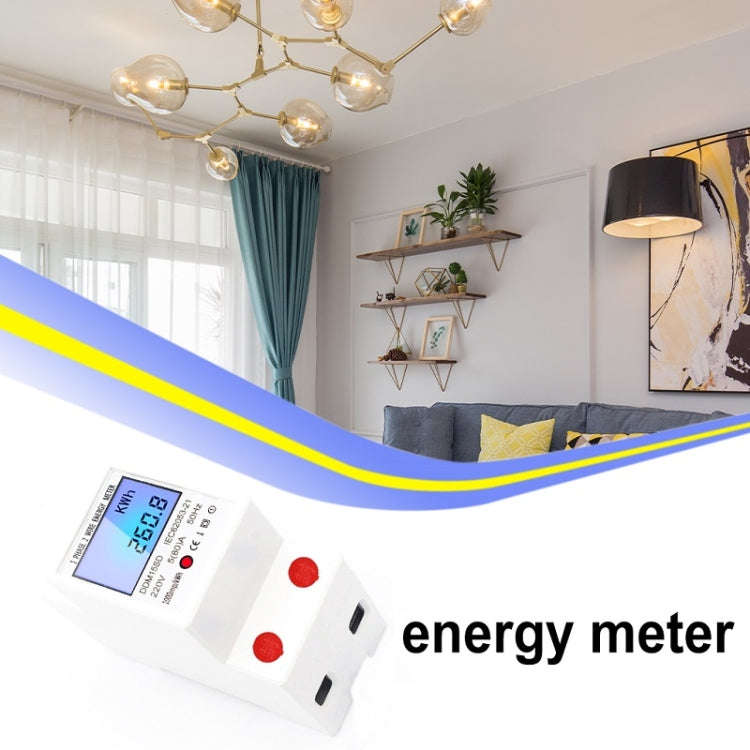 DDM15SD 5 (32) A Single-phase Multi-function Rail Meter with Backlight LCD Display