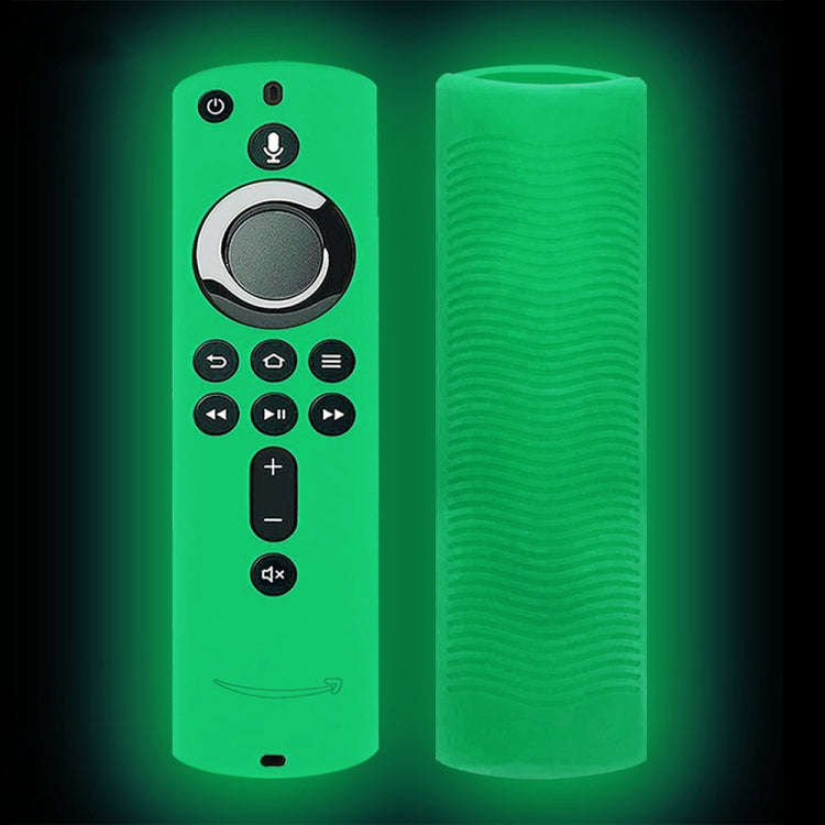 For Amazon Fire TV Stick 4K 2nd Remote Control Anti-Fall Silicone Protective Case(Luminous Green)