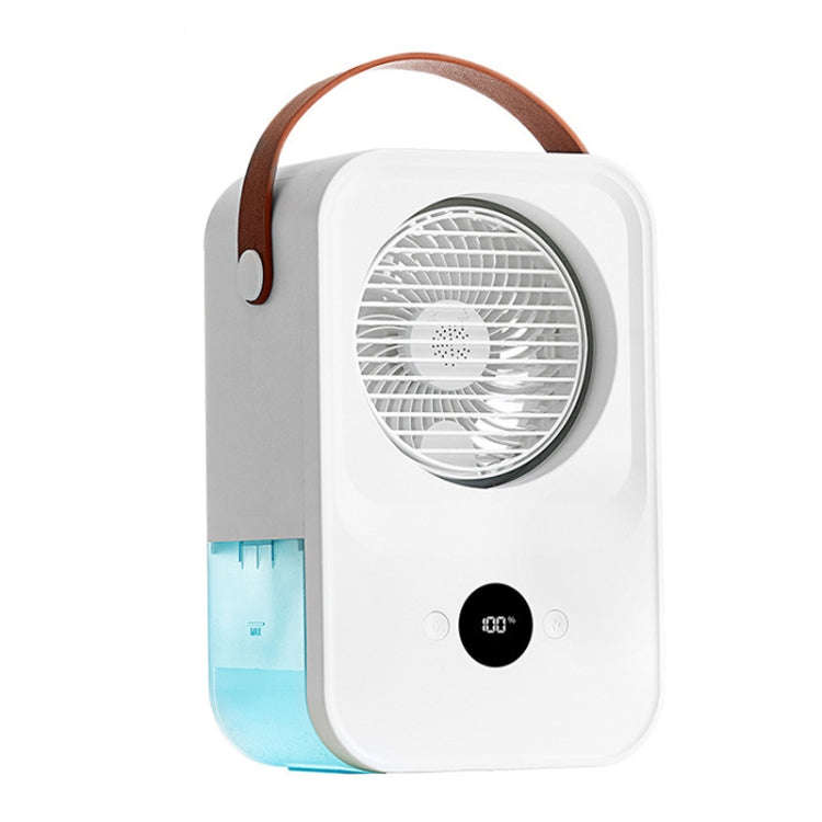 MT-F60 Smart Digital Display USB Charging Air Cooler Desktop Mist Humidification Fan, Mode: Stand...