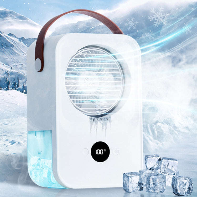 MT-F60 Smart Digital Display USB Charging Air Cooler Desktop Mist Humidification Fan, Mode: Remot...