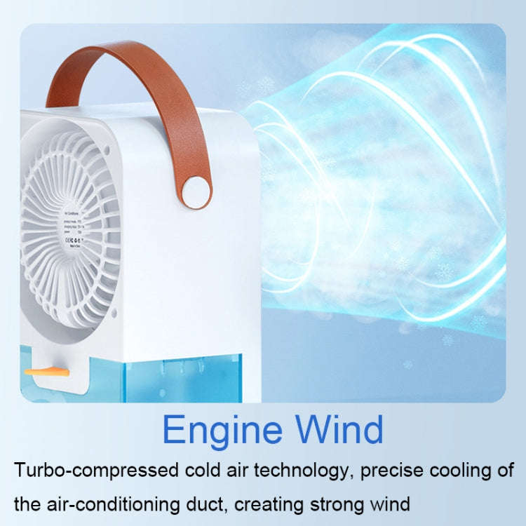 MT-F60 Smart Digital Display USB Charging Air Cooler Desktop Mist Humidification Fan, Mode: Sound...