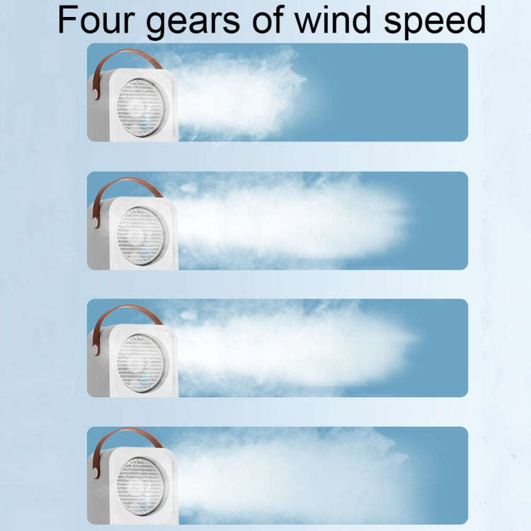 MT-F60 Smart Digital Display USB Charging Air Cooler Desktop Mist Humidification Fan, Mode: Sound...
