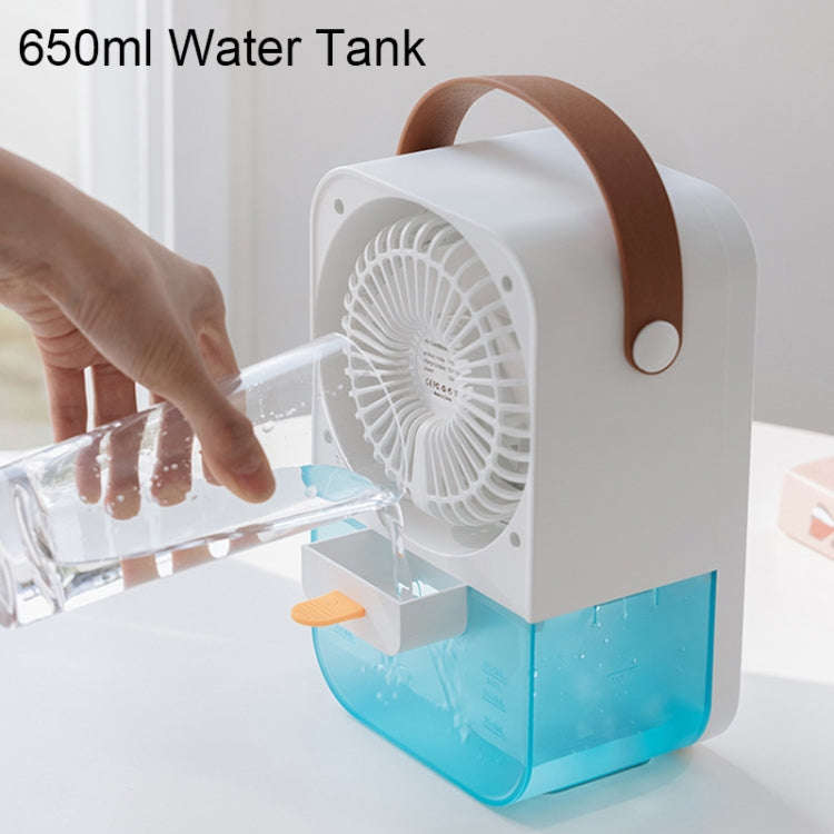 MT-F60 Smart Digital Display USB Charging Air Cooler Desktop Mist Humidification Fan, Mode: Remot...