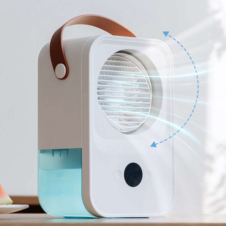 MT-F60 Smart Digital Display USB Charging Air Cooler Desktop Mist Humidification Fan, Mode: Sound...