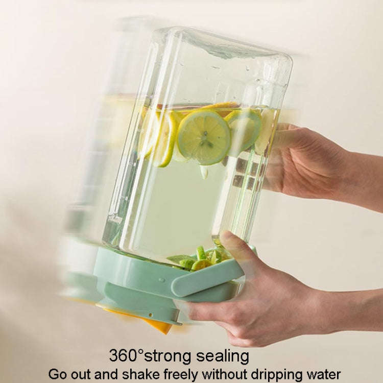3.5L Refrigerator Cold Kettle With Faucet Household Large Capacity Cold Brew Pot(Light Green)