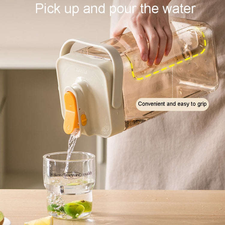 3.5L Refrigerator Cold Kettle With Faucet Household Large Capacity Cold Brew Pot(Light Green)