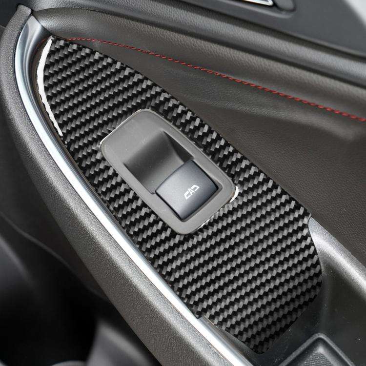 For Chevrolet Malibu 2016-2024 4pcs /Set Left-hand Drive Lift Button Sticker(Black)