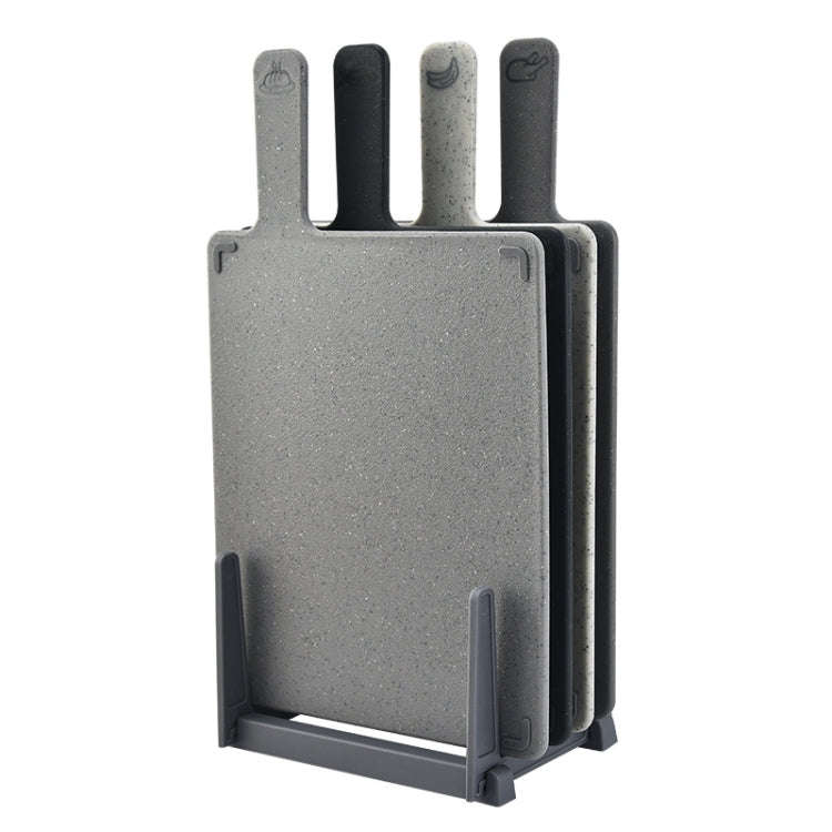 4pcs /Set Square PP Plastic Vegetable Board 4-color Raw Cooked Classification Baby Supplementary ...