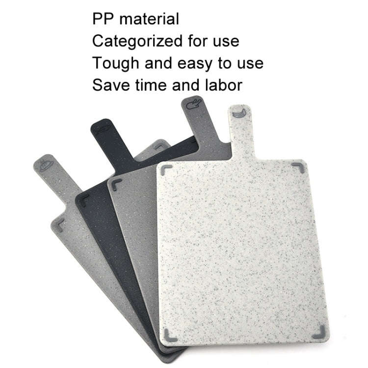 4pcs /Set Square PP Plastic Vegetable Board 4-color Raw Cooked Classification Baby Supplementary ...