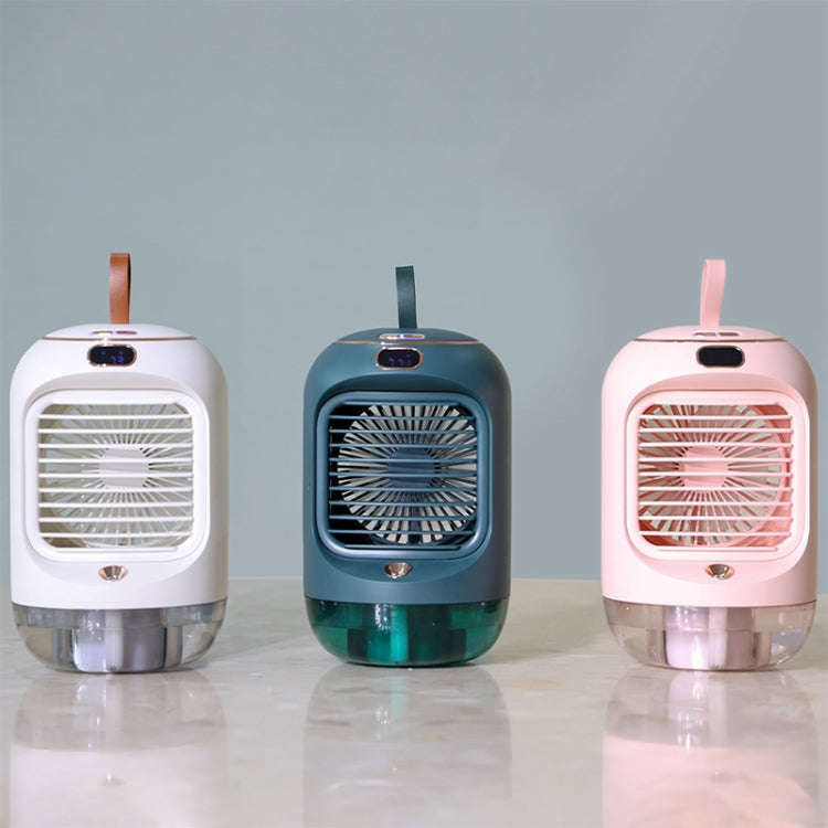 RD22 Rotating Humidification Fan Warm Light Atmosphere Light Automatic Shaking Head with Digital ...