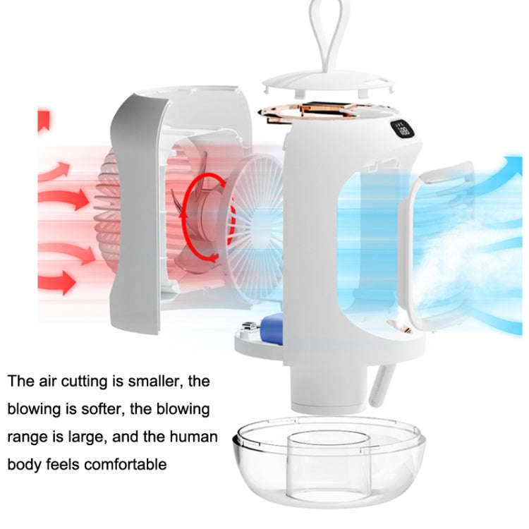 RD22 Rotating Humidification Fan Warm Light Atmosphere Light Automatic Shaking Head with Digital ...