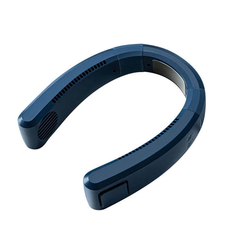 WT-F54 Wind From All Sides Long Battery Life Semiconductor Cooling Hanging Neck Fan(Blue)