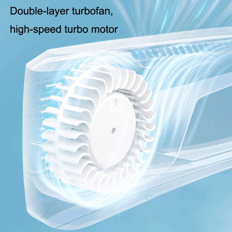 WT-F54 Wind From All Sides Long Battery Life Semiconductor Cooling Hanging Neck Fan(White)