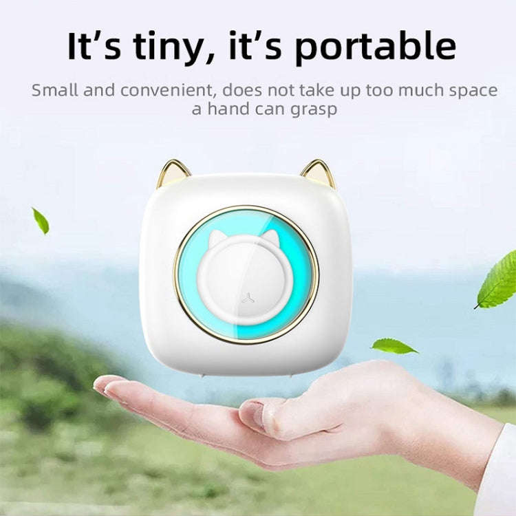 C23 Seven Colors Atmosphere Breathing Light Wireless Thermal Printer, Color: Blue+5 Rolls Thermal...