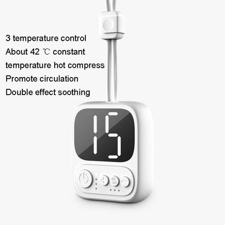 A8 Hot Compress Neck Massage Instrument Intelligent Mini Pendant Neck Care Instrument(White)